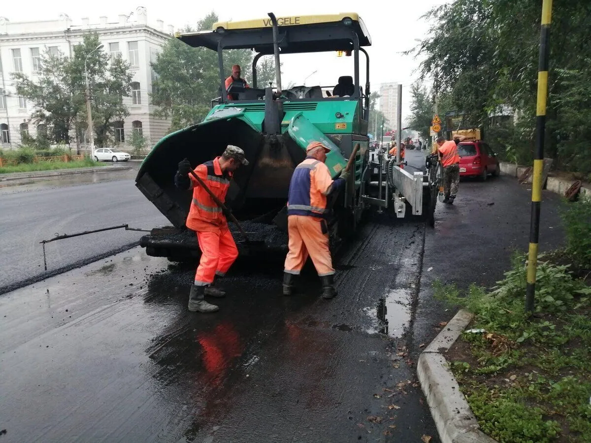 укладка асфальта асфальтоукладчиком